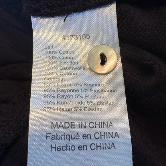 Anthropologie(Dolan) textured front & knit back roll sleeve top - Picture 6 of 7